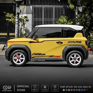Decal Tem Xe VF3 Thể Thao - tem xe vf3 mới nhất