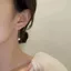 Bông Tai Tua Rua Ngọc Trai Giả Cổ Điển, Thiết Kế Dây Dài Cho Nữ