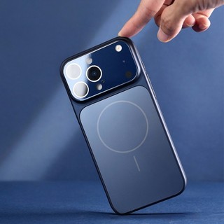 Ốp lưng iPhone từ tính chống sốc nhám mờ chống vân tay kèm kính camera cho iPhone 14 15 16 17 Pro Max 14 15 16 Plus