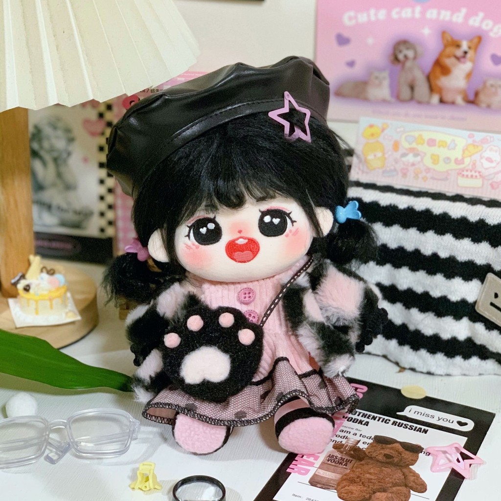 20cm Cotton Búp Bê Quần Áo Ngôi Sao Búp Bê Quần Áo Bé Cơ Thể Bình Thường Quần Áo Bé Dễ Thương Hoa Anh Đào Latte Thiết Kế 4.3