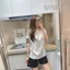 Bộ đồ thể thao Ice Silk short tay hai mảnh, phù hợp tập yoga và thể dục, nhanh khô.
