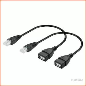 Cáp chuyển đổi Star USB sang RJ45 Chiều dài 30cm cho bộ định tuyến Modem máy ảnh Webcam