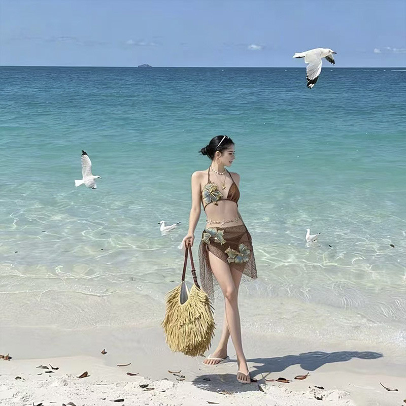 Bikini Ba Mảnh Cho Nữ - Phong Cách Hot Girl Trên Instagram, Đồ Bơi Đi Biển Hè