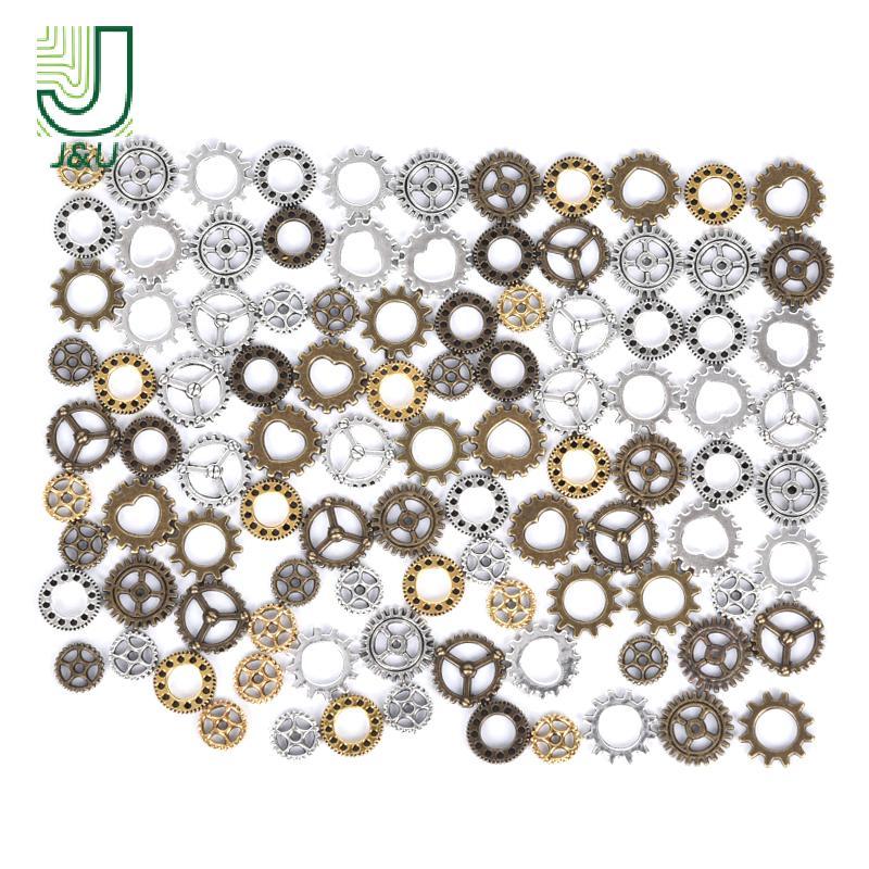 Bánh xe dây chuyền cổ steampunk mini - 100 chiếc cho DIY trang sức handmade