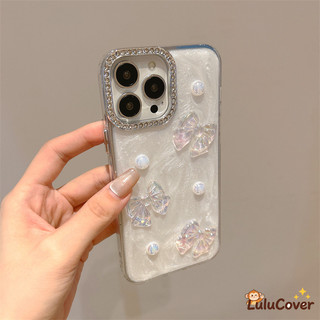 Ốp Laser Nhựa Trắng Ngọc Trai Cho OPPO Find X9 X8 X8S X8S + X7 X5 X3 Pro Ultra Lite 3D Trái Tim Nơ Ngọc Trai Vỏ Lấp Lánh Sang Trọng