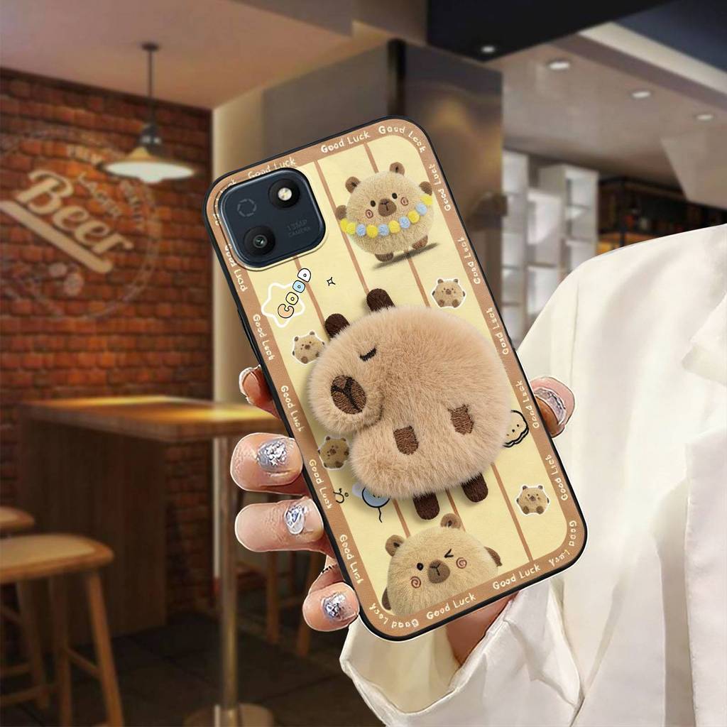 Ốp Điện Thoại Miếng Dán Vải Bền Cho Wiko T10 Túi Điện Thoại Dễ Thương 3D TPU Chống Bụi Bẩn Sang Trọng Chống Thấm Nước Hoạt Hình Thiết Kế Thời Trang Chống Va Đập Vỏ Mềm Thêu Ba Chiều