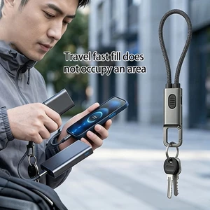 Cáp USB C bện độ bền Dây sạc tốc độ nhanh 60W có dây treo
