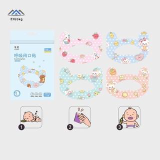 ELBBKG 30 Cái / hộp Dụng cụ chỉnh sửa miệng chống ngáy cho trẻ em Ngủ đêm Môi Mũi Cải thiện nhịp thở Miếng dán mới