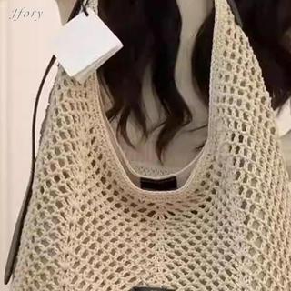 Túi Tote Dệt Nữ Jfory, Túi Đeo Vai Hợp Thời Trang, Tay Cầm Trên Để Hẹn Hò Kỳ Nghỉ Mua Sắm