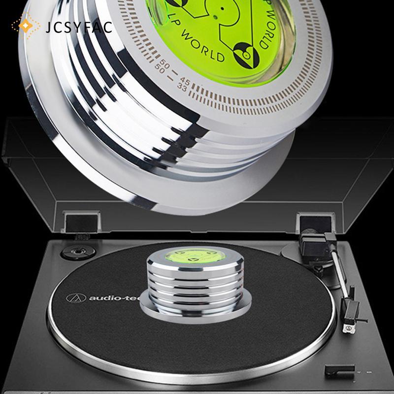 JCSYFAC 50Hz LP Bộ ổn định đĩa Kim loại Bàn xoay Trọng lượng Kẹp Ghi máy nghe nhạc Phụ kiện mới