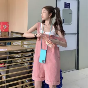 Quần yếm dáng rộng phong cách Hàn Quốc, trendy cho nữ sinh mùa hè
