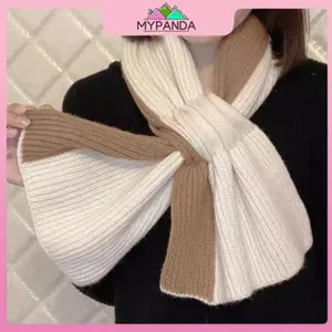 MYPANDA Yếm và Khăn Choàng Dệt Kim, Phong Cách Dễ Thương, Giữ Ấm Mùa Lạnh