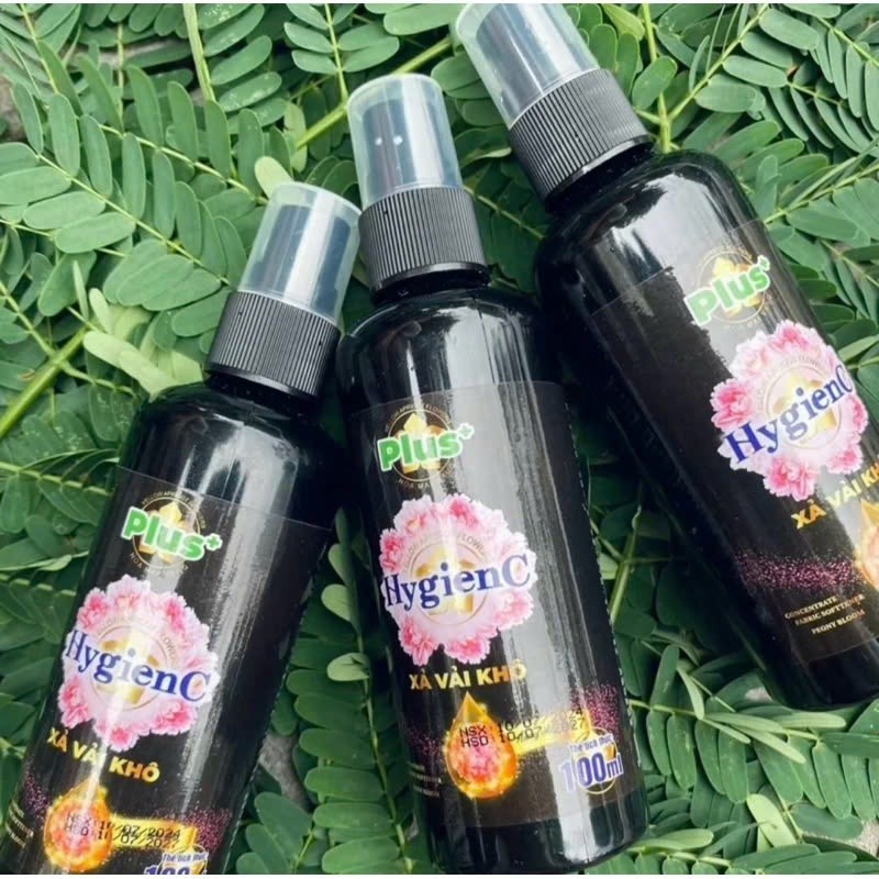 Combo 2 Chai Nước xả vải khô Hygiene sacom Plus+ giữ hương thơm lâu trên quần áo, vải chai 100ml
