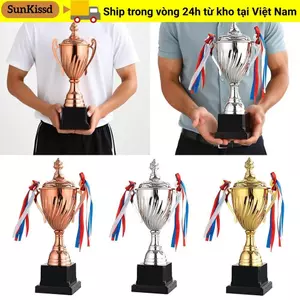 Cúp cúp SUNKISSD, Cốc giải thưởng bằng đồng bạc vàng 35 / 32 / 29 / 40 / 45 / 52CM, Quà lưu niệm tưởng niệm có thiết kế bao bọc cốc kim loại Cốc chiến thắng cỡ lớn Lễ hội thể thao