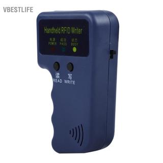 VBESTLIFE Angort Máy ghi chép cầm tay di động Máy sao chép cho thẻ ID RFID 125KHz với 5 thẻ