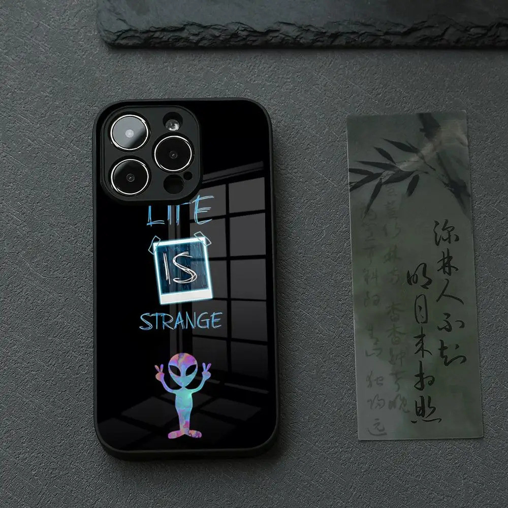 BK-1 Life Is Strange Ốp Điện Thoại IPhone 17 16 14 Pro 15 13 12 Max 11 XR XS 6 Air 7 8 6s X Luxury Glass Cove