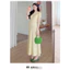 Trang phục bà bầu mùa hè Slim-fit Slimer Look Váy dệt kim