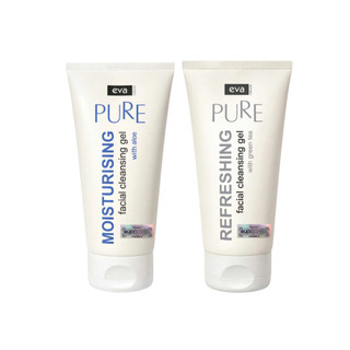 Combo Gel Rửa Mặt Eva Natura Sử Dụng Sáng - Tối Dành Cho Mọi Loại Da 150ml