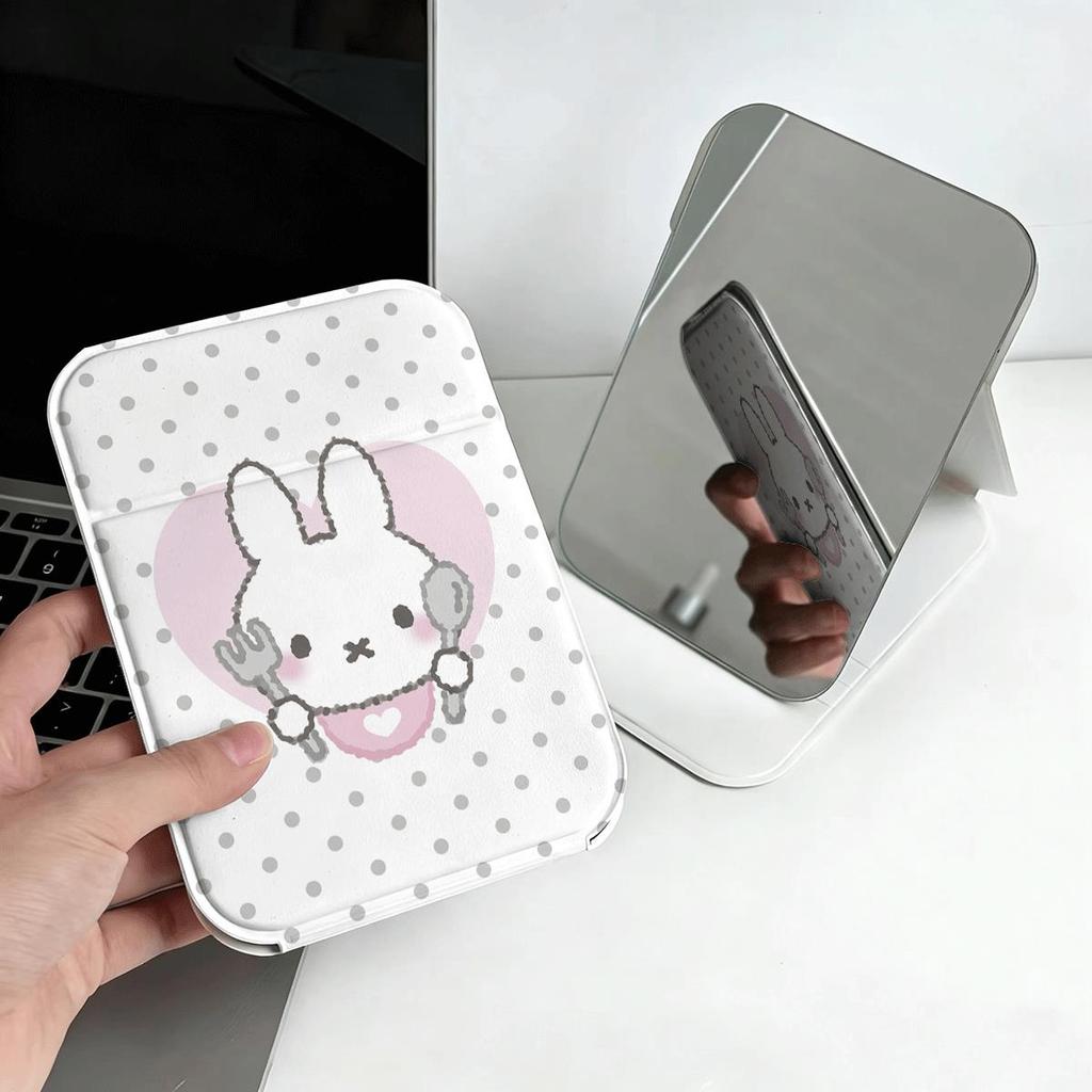 Thỏ tình yêu Gương Trang Điểm Gấp Đơn Giản Chất Lượng Cao Thời Trang