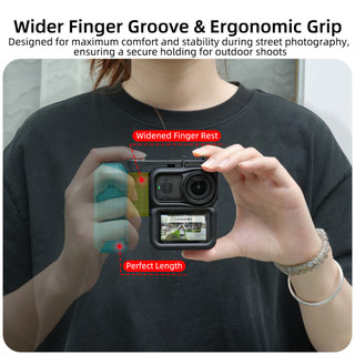 Dành cho DJI Osmo Nano tích hợp tay cầm vợt đường phố phát hành nhanh lồng thỏ quét tay cầm khung phụ kiện tay cầm