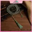 MYPANDA Choker Hạt Pha Lê Xanh Dây Nylon Phong Cách Phật Giáo và Thiền - quà tặng độc đáo