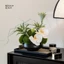 lẵng hoa giả trang trí phòng khách sảnh khách sạn bàn tiệc công ty decor cao cấp phong cách sang trọng cắm sẵn kèm bình