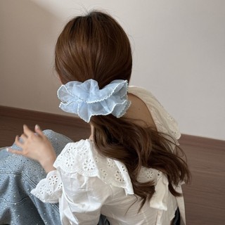 Dây buộc tóc phong cách Hàn Quốc ngọt ngào, làm từ sợi lưới cao cấp với thiết kế ruột lớn mang lại cảm giác thoải mái.