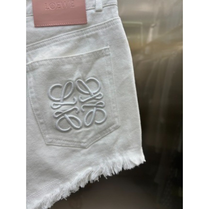 Quần short Denim thêu lưng cao mới dành cho nữ