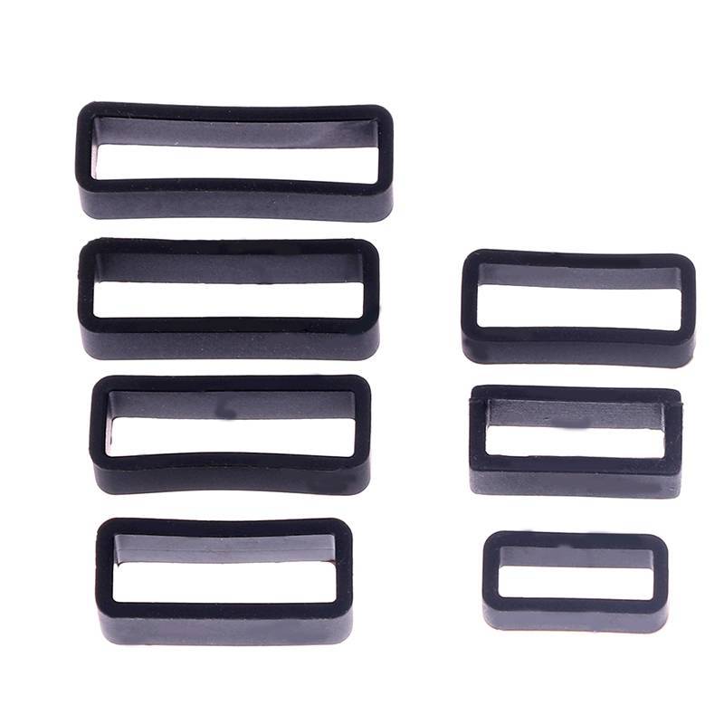 TMOY 7 Kích Cỡ Bla Silicone Dây Đeo Đồng Hồ Giữ Vòng Vòng Cao Su Bule Vòng 14-26 Mm Giữ Giá Đỡ Dây Đeo Đồng Hồ Phụ Kiện TMOY