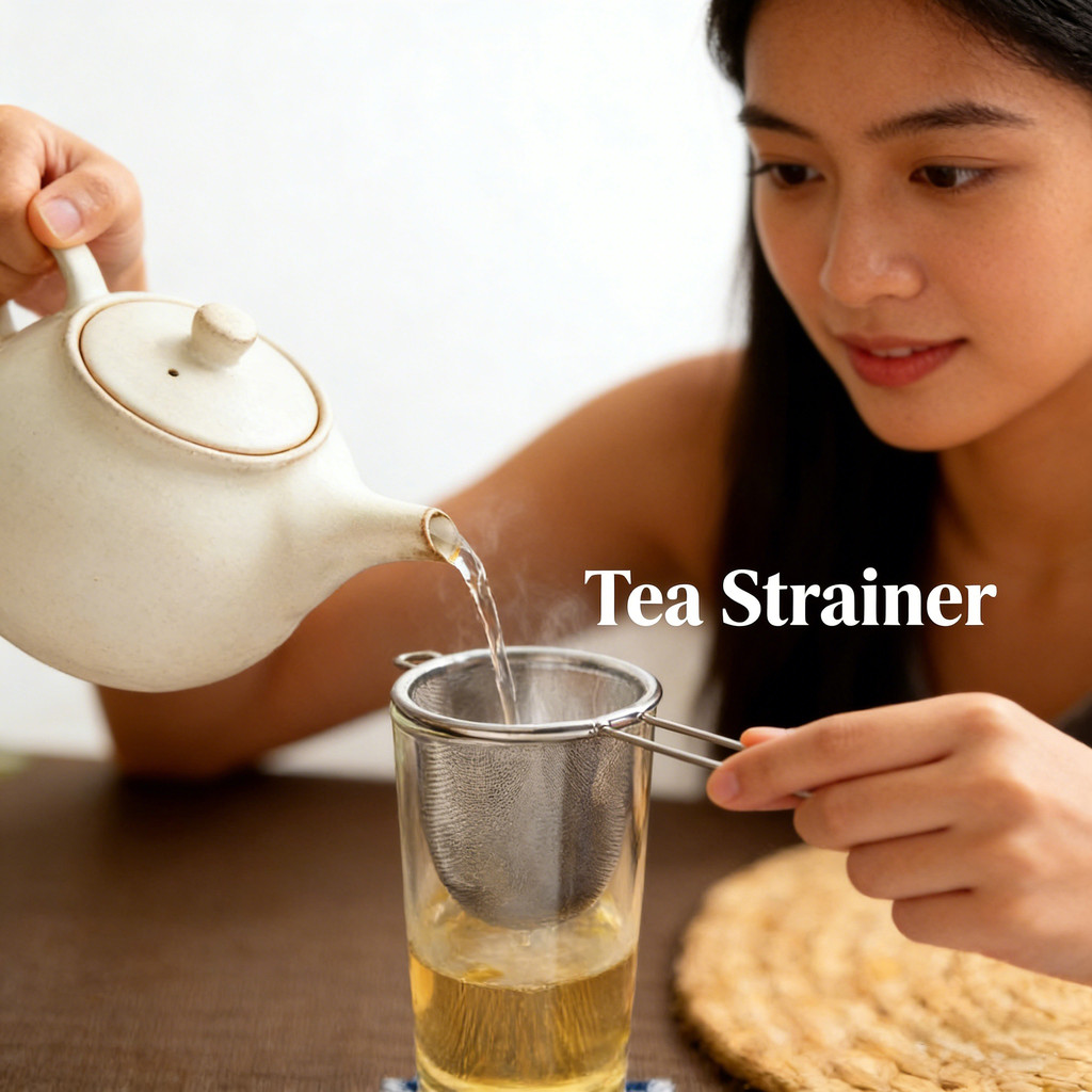 Bộ lọc trà bằng thép không gỉ Treo tai đơn Trà rò rỉ Máy pha trà Cà phê