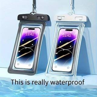 Any2Get5% Giảm Giá Túi Điện Thoại Chống Thấm Nước Cao Cấp Với Màn Hình Cảm Ứng Phản Hồi Túi Khô Tự Dán Cho Bãi Biển Đi Biển Và Bể Bơi Vui Vẻ