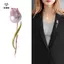 Trâm Cài Tulip Men Mới Cho Nữ Hoa Cưới Văn Phòng Tiệc Trâm Cài Quà Tặng [Mina]