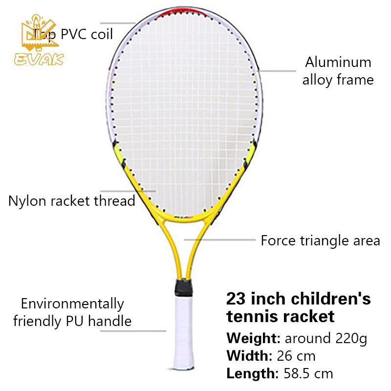 Dây Tennis 23 Inches Hợp Kim Nhôm với Dây Nylon Mạnh - Phù Hợp Tập Luyện cho Thanhn Thiếu Niên