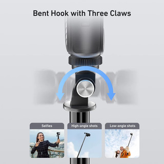 TELESIN Nhôm Selfie Stick Chân Máy Gắn Cho GoPro Hero 13 12 11 10 9 8 Insta360 DJI Osmo Camera Hành Động Nhẹ Monopod