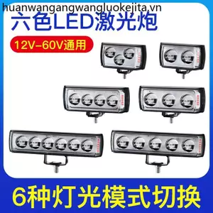 Đèn LED Ô Tô 12V60V Luôn Sáng Nhiều Màu Sắc Ba Mặt Dạ Quang Xe Tải Đảo Chiều Xe Ba Bánh Chống Thấm Nước Đèn Xe Máy