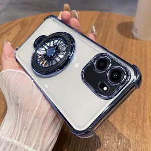 Ốp Điện Thoại Cho Oneplus Turbo6v Turbo6 Bao Gồm Tất Cả Giá Đỡ Trong Suốt Chống Sốc Vỏ Bảo Vệ