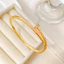 Vòng tay móng tay mạ vàng 18K dành cho nữ - Full Crystal được trang trí - Vòng đeo tay mở có thể điều chỉnh - Luxury 20g Comfort