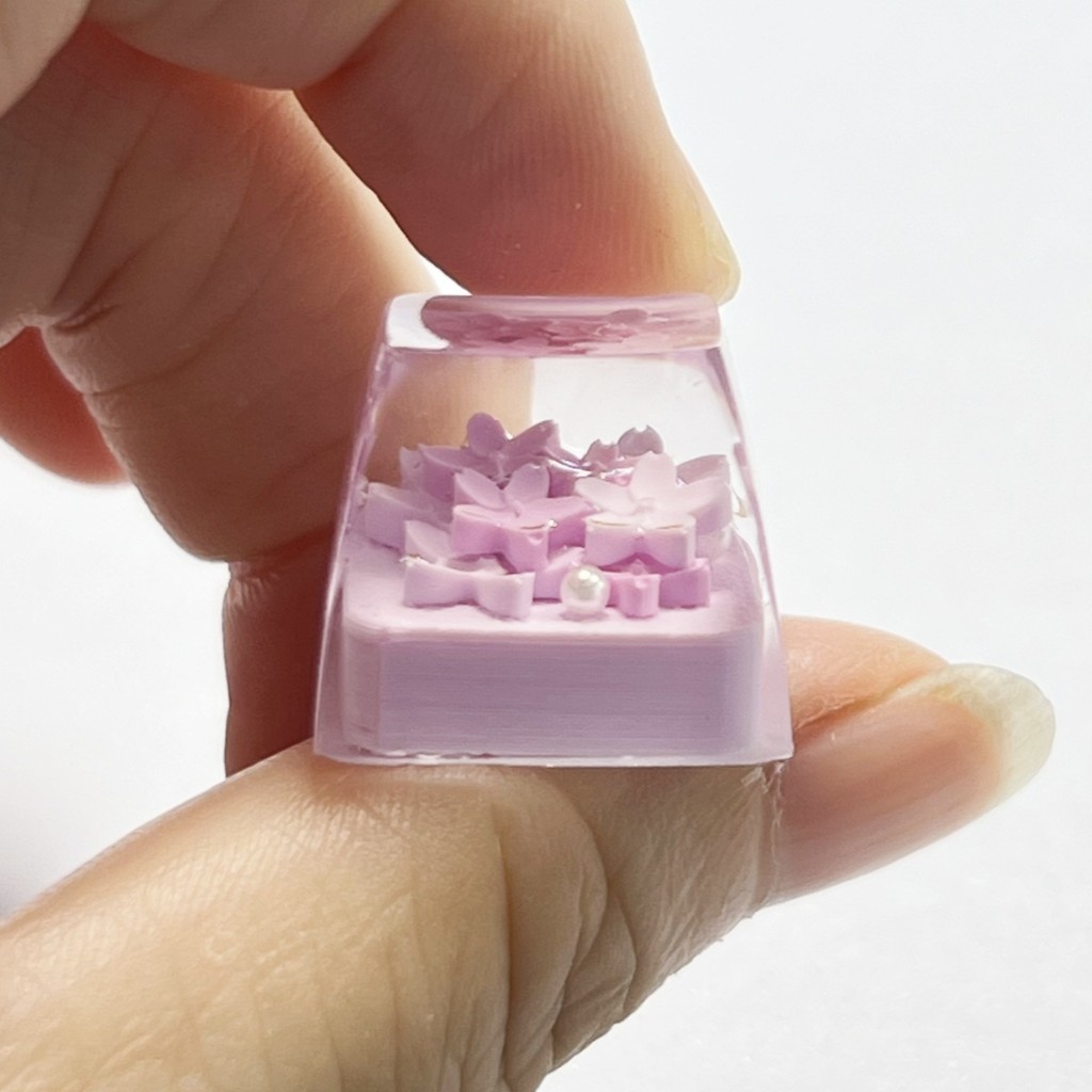 Keycap Resin Hoa Anh Đào Pastel | KCAP - World of Keycaps