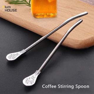 PlumHOUSE Thìa Trà Lọc Mate Trà Ống Hút Inox Uống Ống Hút illa Bầu VN