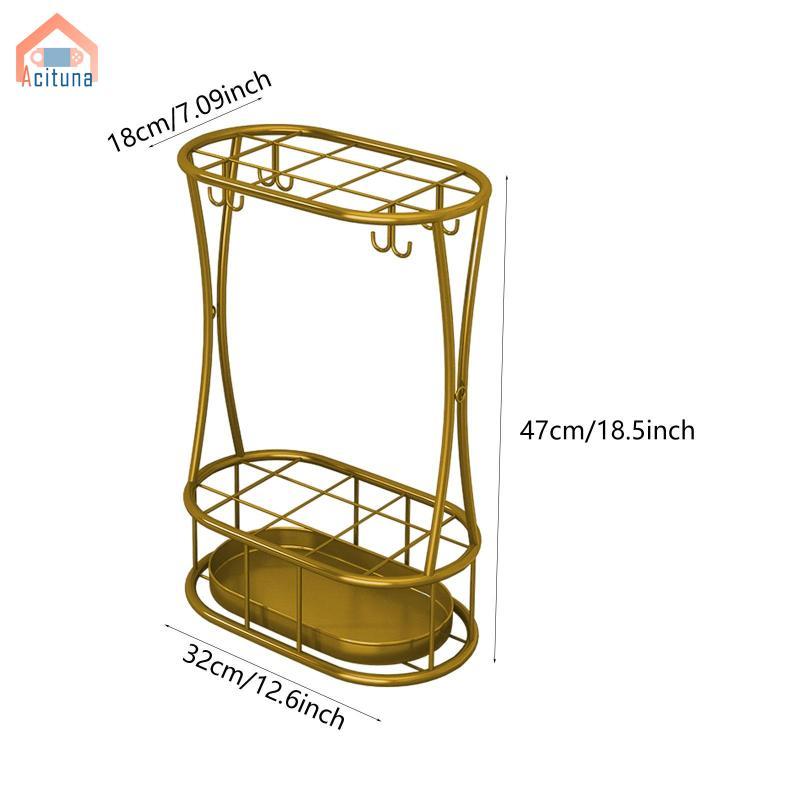 Thùng đựng ô kim loại Giá đỡ ô dù đứng miễn phí Tiết kiệm không gian 32x18x47cm Đa chức năng có khay nhỏ giọt cho trong nhà Phong cách chắc chắn