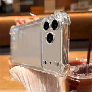 Ốp Điện Thoại Mềm Silicon Túi Khí Chống Sốc Cho iPhone 17 16 Pro Max 17 Air 16 Plus 16E Ốp Lưng Mỏng Trong Suốt