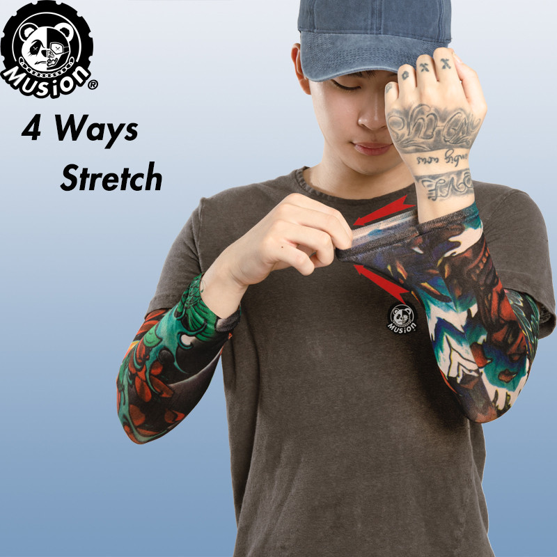 Musion [SET SALE] 2 Bộ Một Cặp Tay Hình Xăm Tay Tất Tay Cho Thể Thao Ngoài Trời Câu Cá Xe Máy Xe Đạp Nam Unisex