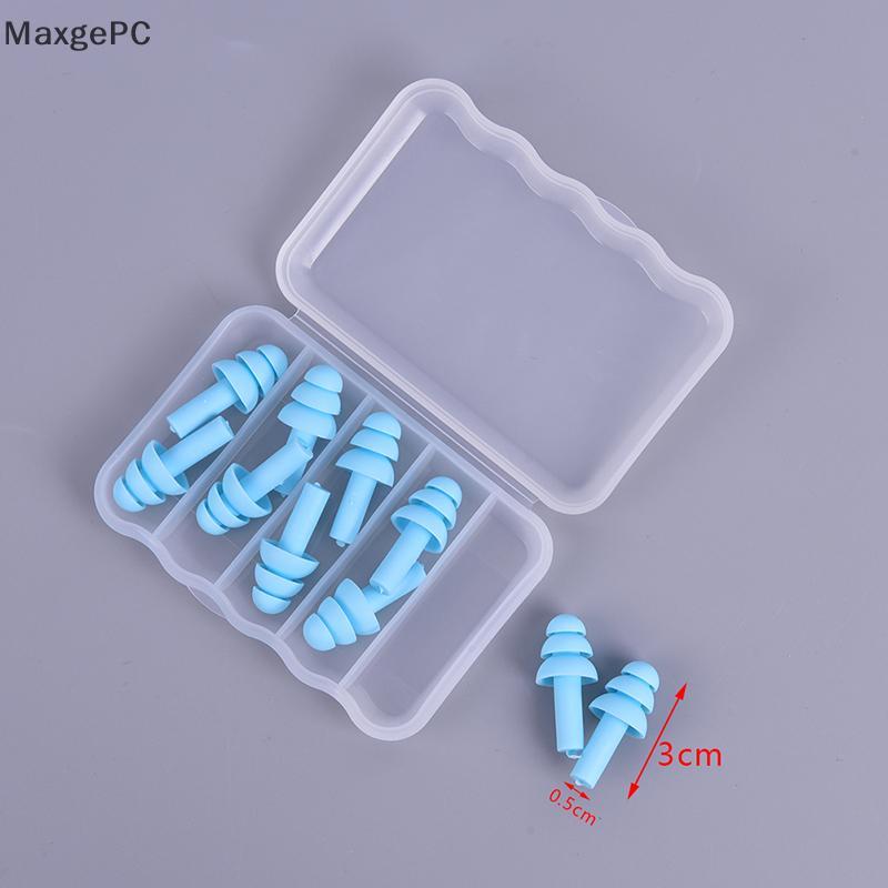 Nút Bịt Tai Chống Ồn Cách Âm Khi Ngủ Silicon Mềm Mại 3 Lớp Loại Bỏ 90% Tiếng Ồn Bảo Vệ Tai Cao Cấp [Có Hộp]