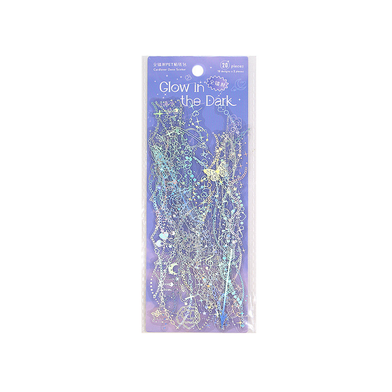 Lovers Firefly Streamer Series PET Sticker Pack Dreamy đầy màu sắc Cuckoo Card Sổ tay DIY Trang trí viền trơn W3HD