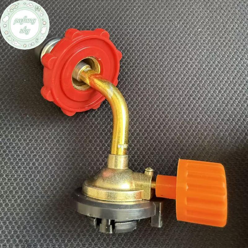 PUSKY Gas Butan Xi Lanh - Bình Đổ Lại & Đầu Nối Adapter Cho Cắm Trại