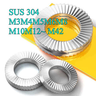 Long đền nord chống xoay , lông đền răng chống tháo , Long đen Inox 304 cho bulong  M3M4M5M6M8M10M12 ~ M42 【 JYD-ZZ-Z】
