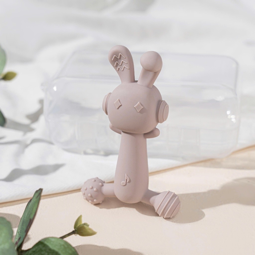 [ĐÃ KIỂM NGHIỆM] [TẶNG HỘP] Đồ Chơi Gặm Nướu Silicon Organic Mềm, An Toàn Cho Bé