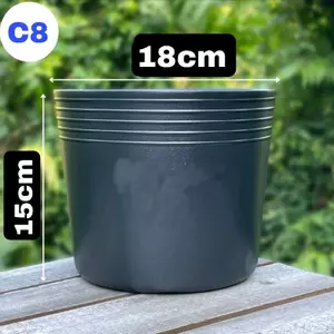 Chậu nhựa C8 Liên An ( Miệng 18cm cao 15cm ) Chậu ươm cây xuất khẩu