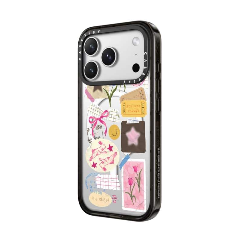 CASECASE X You Are Stars Colle Black Edge Clear Hard Từ Hút Tác Động Dành Cho Apple IPhone 12 13 14 15 16 17 Pro Max Air Plus Có Hộp