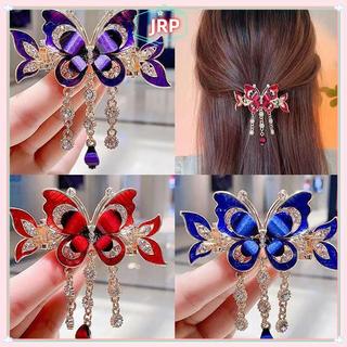 JRP Thời Trang Thanh Lịch Zircon sel Kẹp Tóc Phụ Kiện Dành Cho Nữ Retro Dân Tộc Phong Cách Nhỏ Cua Kẹp Mũ Trang Sức Quà Tặng JRP